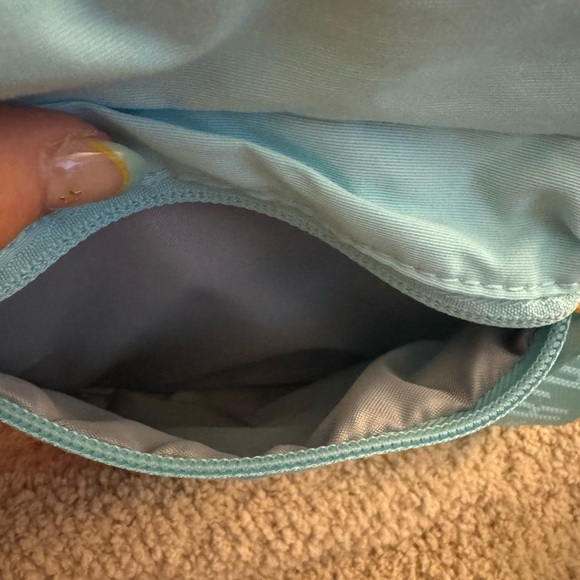 New Jordan Blue Crossbody Bag Sleek Design with yellow trim Crossbody - Picture 6 of 6